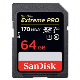 SanDisk Extreme Pro UHS-I SD Card - 64GB