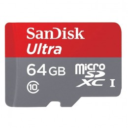 SanDisk Ultra MicroSDXC UHS-I Memory Card with SD Adapter - 64GB