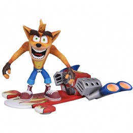 Neca Crash Bandicoot Action Figure with Jet Board