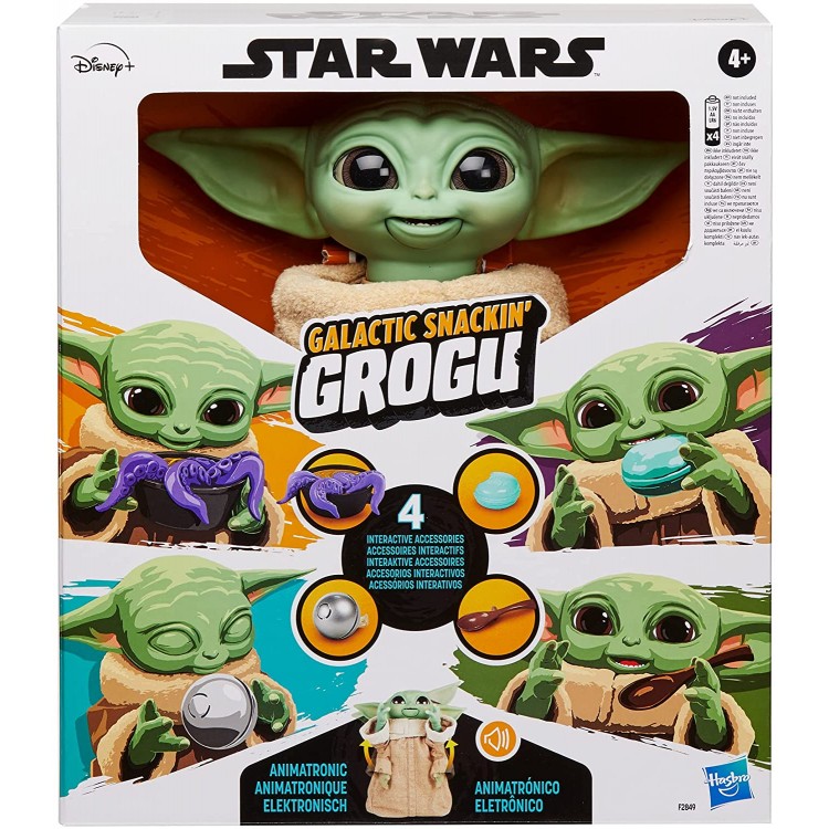 خرید عروسک Hasbro - مدل Snackin' Grogu - طول ۲۴ سانتی‌متر