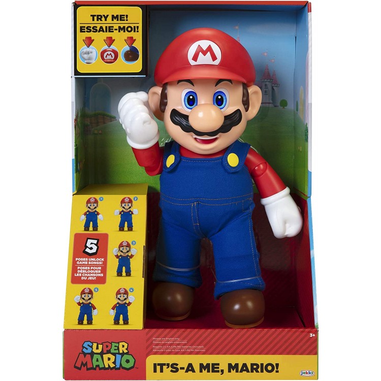 خرید اکشن فیگور سوپر ماریو - مدل It's a-me Mario - سخنگو - ۳۰ سانتیمتر