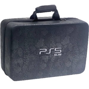 PlayStation 5 Slim Hard Case - Black Texture Pattern