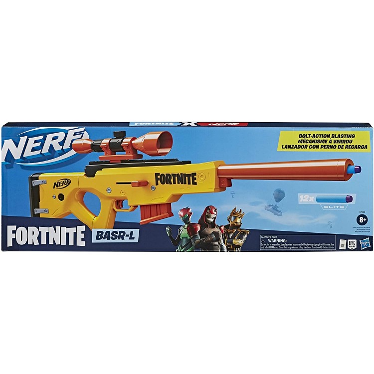 خرید تفنگ اسباب بازی NERF BASR-L از بازی فورتنایت