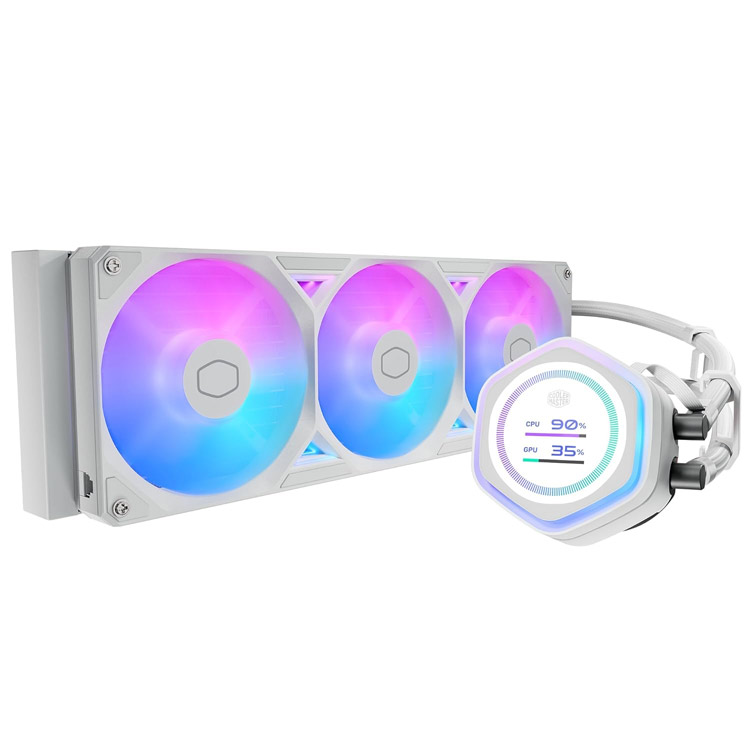 خرید کولر پردازنده Cooler Master Atmos II 360 LCD - سفید