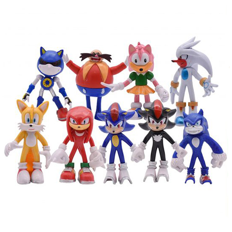 Sonic Action Figures - 9 Pack اکشن فیگور