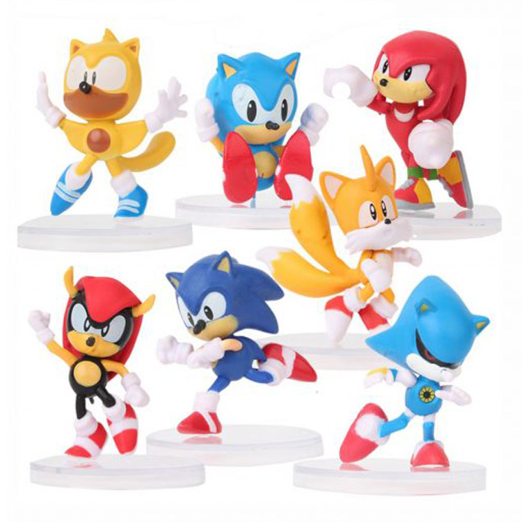 Sonic Action Figures - 7 Pack اکشن فیگور