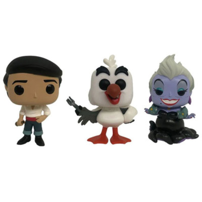 Funko POP! Prince Eric - Scuttle - Ursula - The Little Mermaid Special Edition - 4-Pack - Diamon Collection