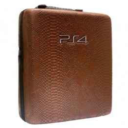  PlayStation 4 Pro Hard Case - Snake Leather Brown