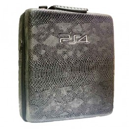 PlayStation 4 Pro Hard Case - Snake Leather Grey Code 2