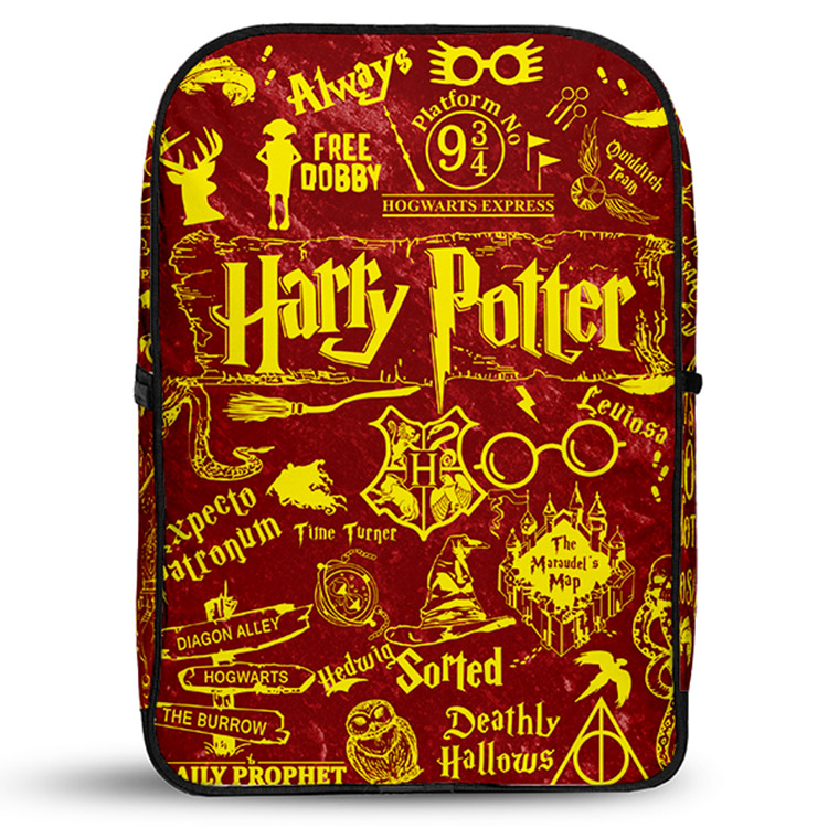 خرید کوله پشتی ونگارد - مخملی - طرح Harry Potter