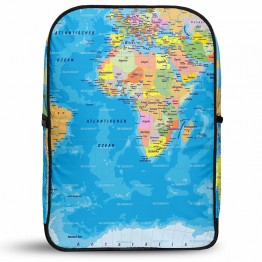 Vanguard Velvet Backpack - World Map - Color