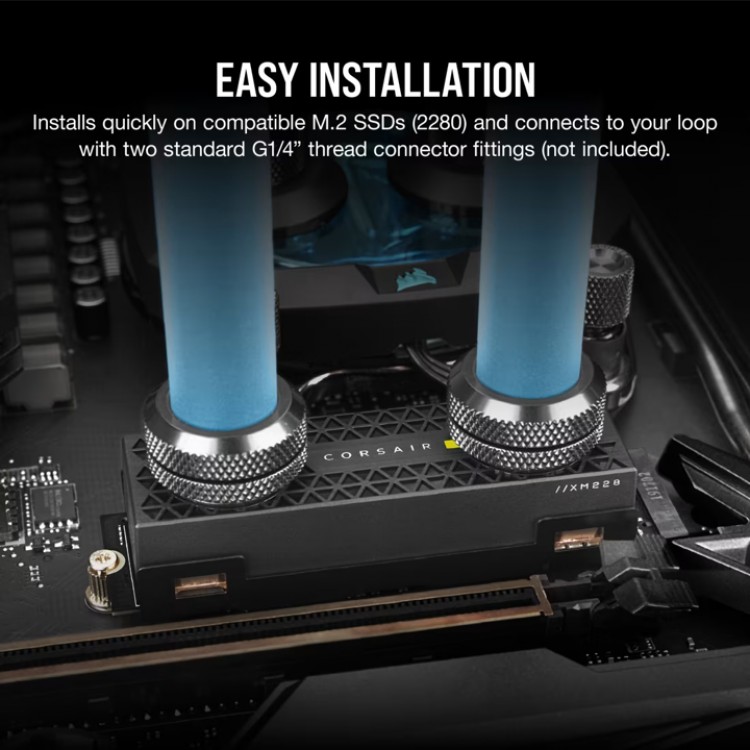 خرید بلوک آب Corsair Hydro X Series XM2 برای SSD - سیاه