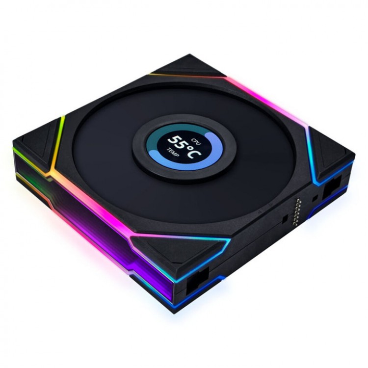 خرید فن کیس Lian Li UNI TL120 LCD Reverse Blade - پک سه تایی - سیاه