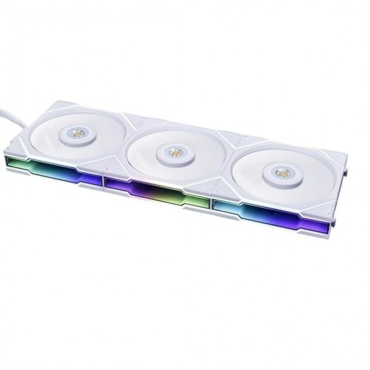خرید فن کیس Lian Li UNI TL120 LCD Reverse Blade - پک سه تایی - سفید