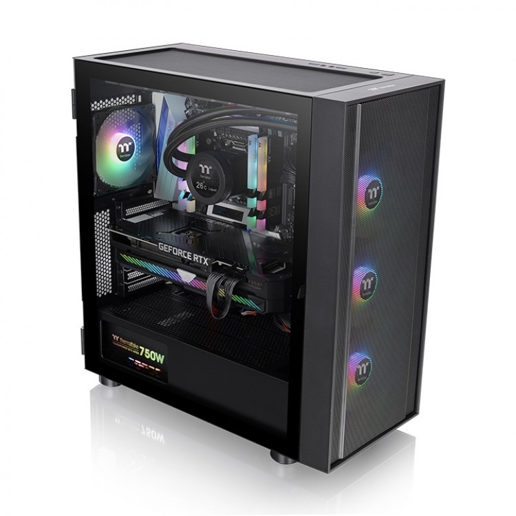 خرید کیس کامپیوتر Thermaltake H570 TG ARGB - شاسی مید تاور - سیاه
