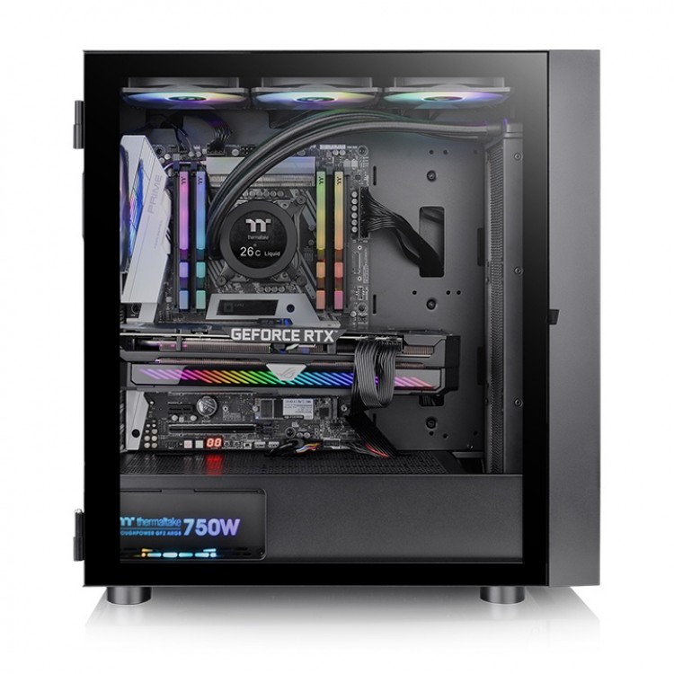 خرید کیس کامپیوتر Thermaltake H570 TG ARGB - شاسی مید تاور - سیاه