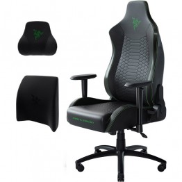 Razer Iskur X Gaming Chair with Head and Lumbar Cushion - Black/Green - XL