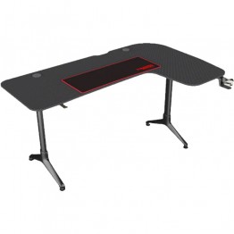 Twisted Minds L Shape Gaming Desk - Carbon Fiber Texture - Right Corner