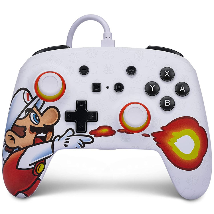 خرید کنترلر PowerA Enhanced  نینتندو سوییچ - طرح Fireball Mario