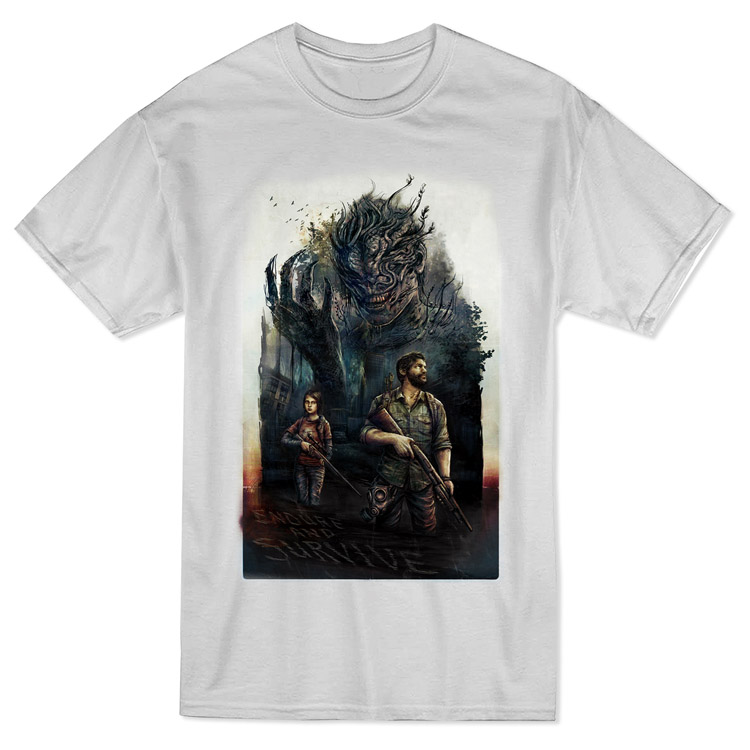 The Last of Us T-Shirt - White - Code 1 زیور آلات و پوشیدنی