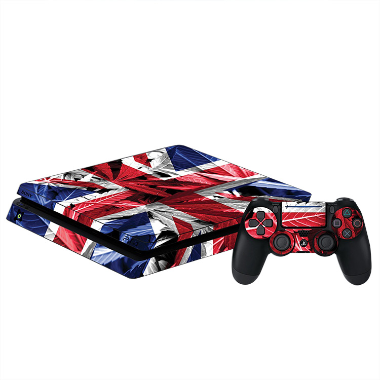 PlayStation 4 Slim Skin - Britannia Flag کاور و برچسب