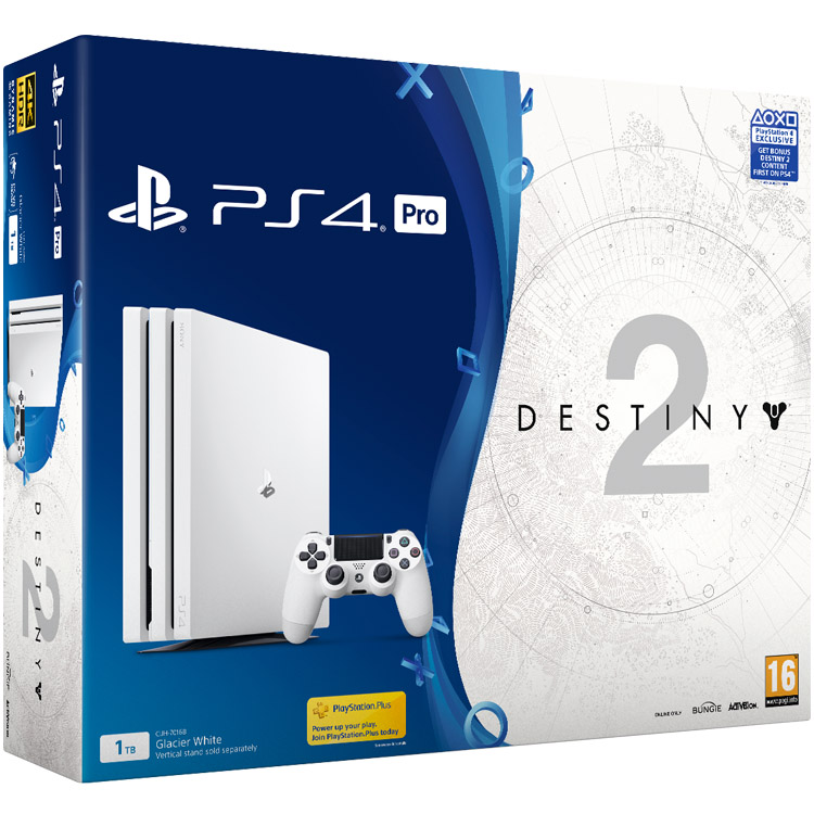 PlayStation 4 Pro 1TB Limited Edition Destiny 2 - White Glacier  - R2 - CHU 7016B