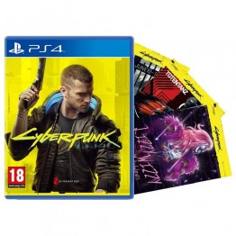Cyberpunk 2077 with 3 Post Cards - PS4