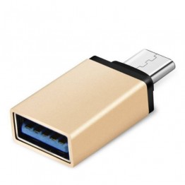 F11 USB to USB-C OTG Adapter - Gold