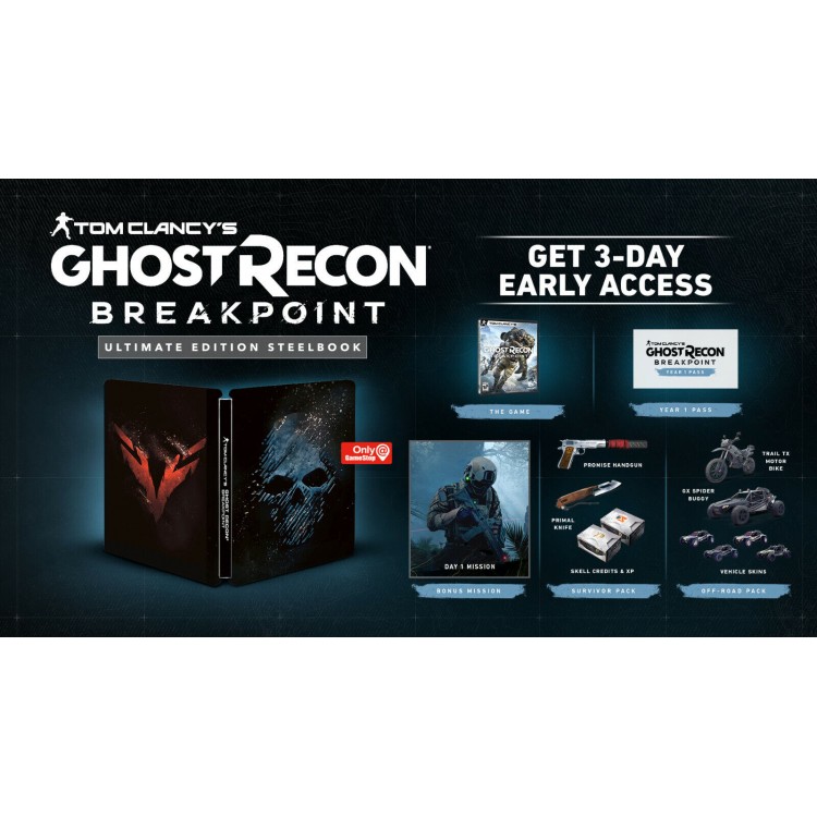 خرید بازی Ghost Recon: Breakpoint نسخه Ultimate با استیل بوک برای PS4