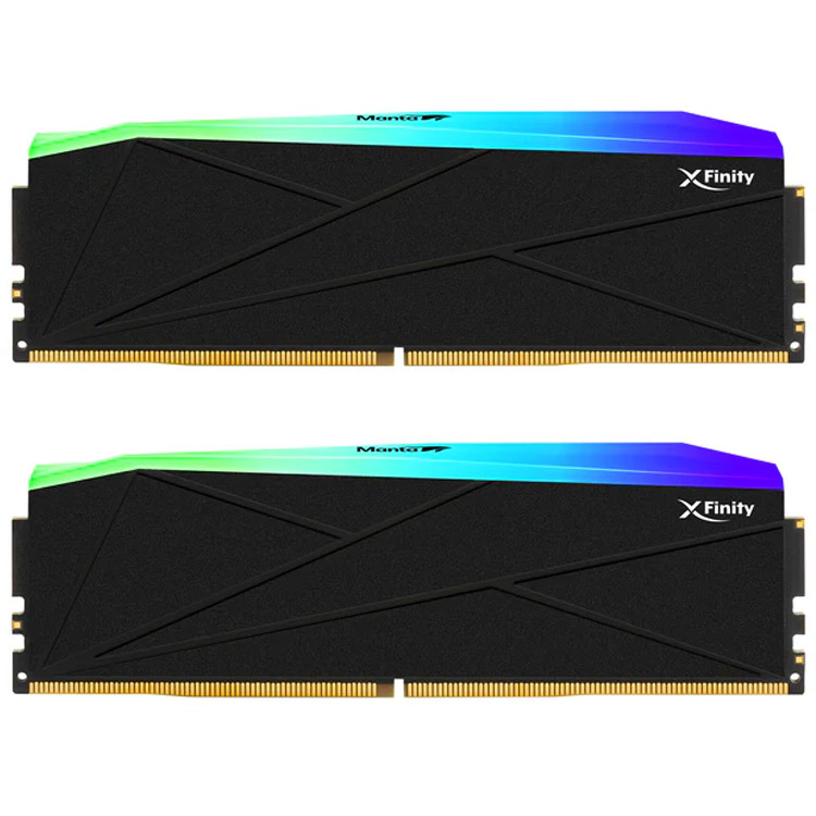خرید رم V-COLOR Manta XFinity RGB 96GB Dual 6400MHz CL32 - Black