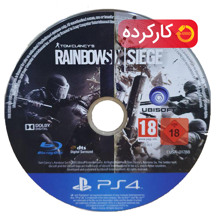  Rainbow Six Siege  R2 - PS4 - کارکرده - بدون قاب