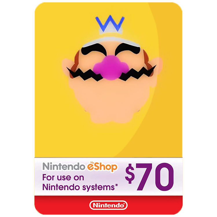 خرید گیفت کارت نینتندو سوییچ - 70 دلار - ریجن آمریکا - دیجیتالی