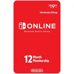 Nintendo Switch Online Membership - 12 Months - Physical