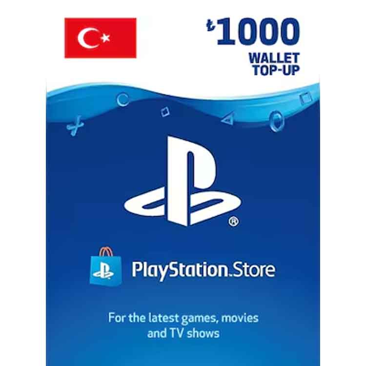 خرید گیفت کارت پلی استیشن - 1000 لیر - ریجن ترکیه - دیجیتال