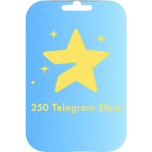 Telegram Stars Gift Card - 250 Stars