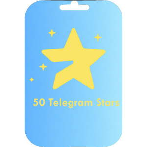 Telegram Stars Gift Card - 50 Stars
