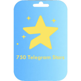Telegram Stars Gift Card - 750 Stars