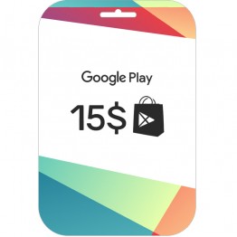 Google Play 15$ Gift Card دیجیتالی