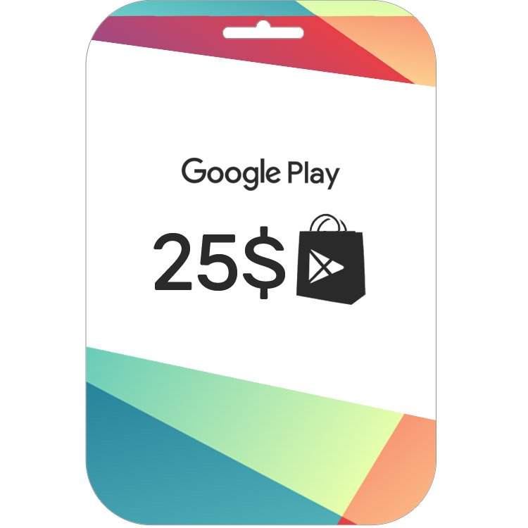 خرید گیفت کارت گوگل پلی| 25 دلاری