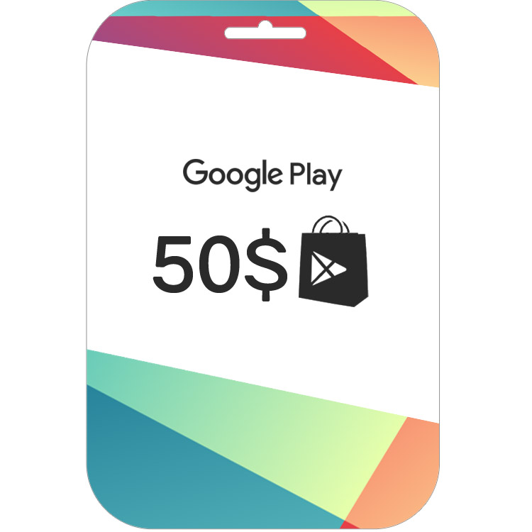 خرید گیفت کارت گوگل پلی| 50 دلاری