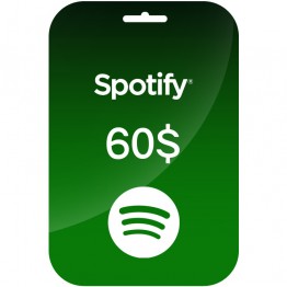 Spotify 60 $ Gift Card دیجیتالی
