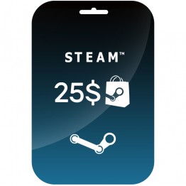 Steam 25 $ Gift Card دیجیتالی