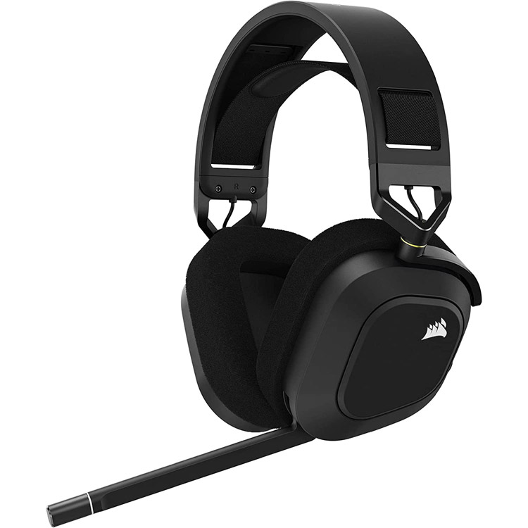 خرید هدست Corsair HS80 RGB - بی‌سیم - سیاه کربنی