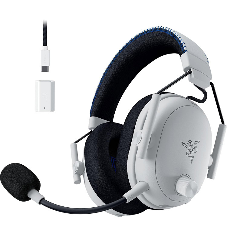 Razer Blackshark v3 Pro Wireless eSports Headset for PlayStation - White Edition