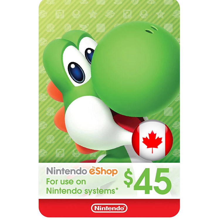 خرید گیفت کارت نینتندو سوییچ - 45 دلار کانادا - دیجیتالی