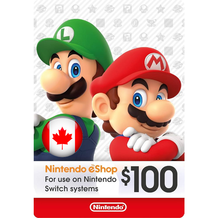 خرید گیفت کارت نینتندو سوییچ - 100 دلار کانادا - دیجیتالی