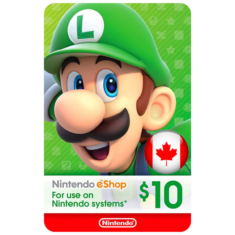 خرید گیفت کارت نینتندو سوییچ - 10 دلار کانادا - دیجیتالی