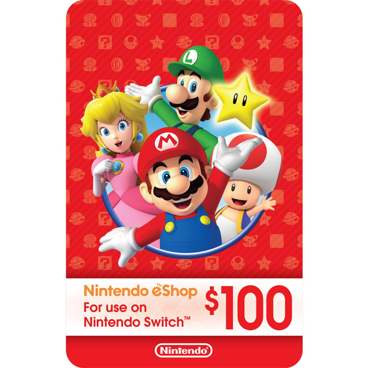 خرید گیفت کارت نینتندو سوییچ - 100 دلار - ریجن آمریکا - دیجیتالی