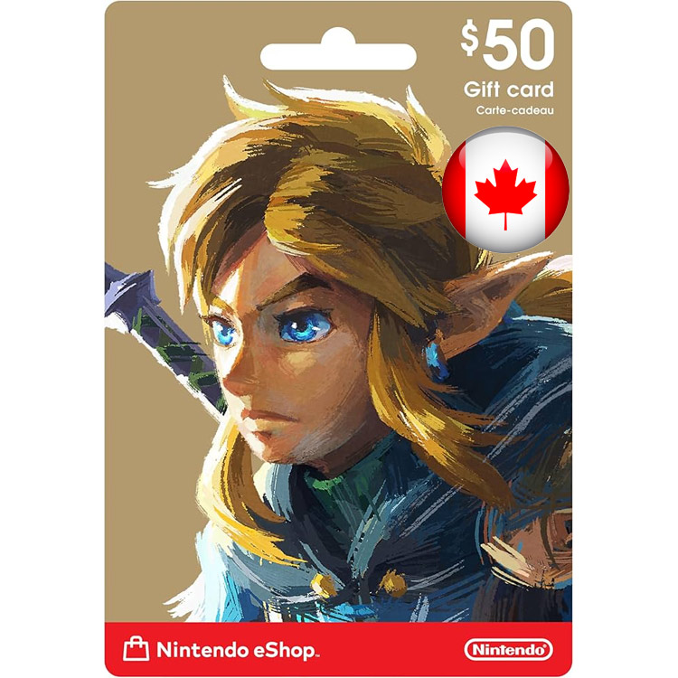 خرید گیفت کارت نینتندو سوییچ - 50 دلار کانادا - دیجیتالی