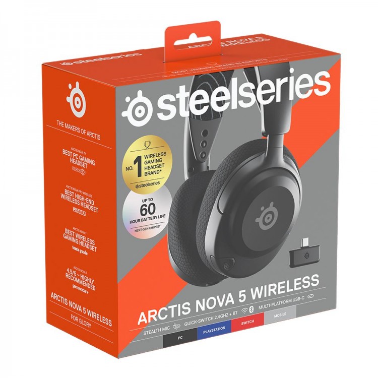  خرید هدست SteelSeries Arctis Nova 5 - بی‌سیم - سیاه